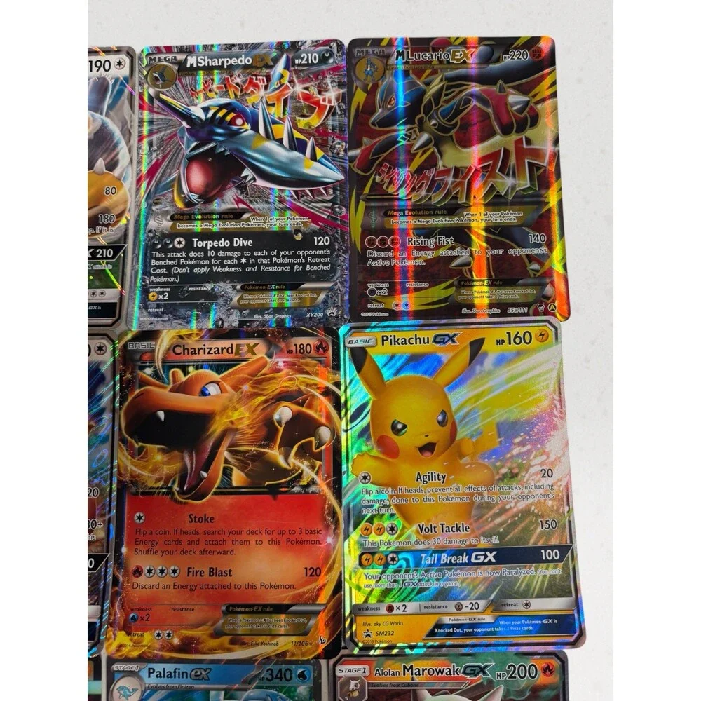 Lot of 9 Pokémon JUMBO OVERSIZED Promo Cards - Charizard, Pikachu, Snorlax EX GX